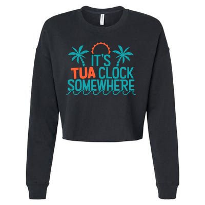 It’S Tua Clock Somewhere Sometimes Cropped Pullover Crew
