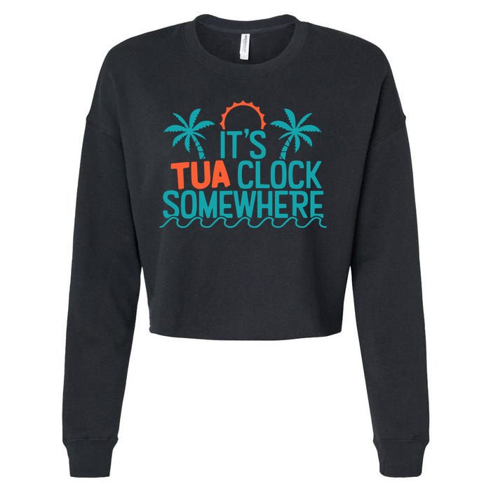 It’S Tua Clock Somewhere Sometimes Cropped Pullover Crew