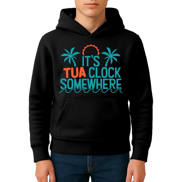 It’S Tua Clock Somewhere Sometimes Kids Hoodie