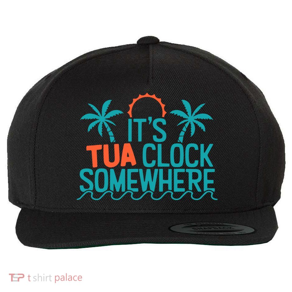 It’S Tua Clock Somewhere Sometimes Wool Snapback Cap