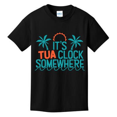 It’S Tua Clock Somewhere Sometimes Kids T-Shirt