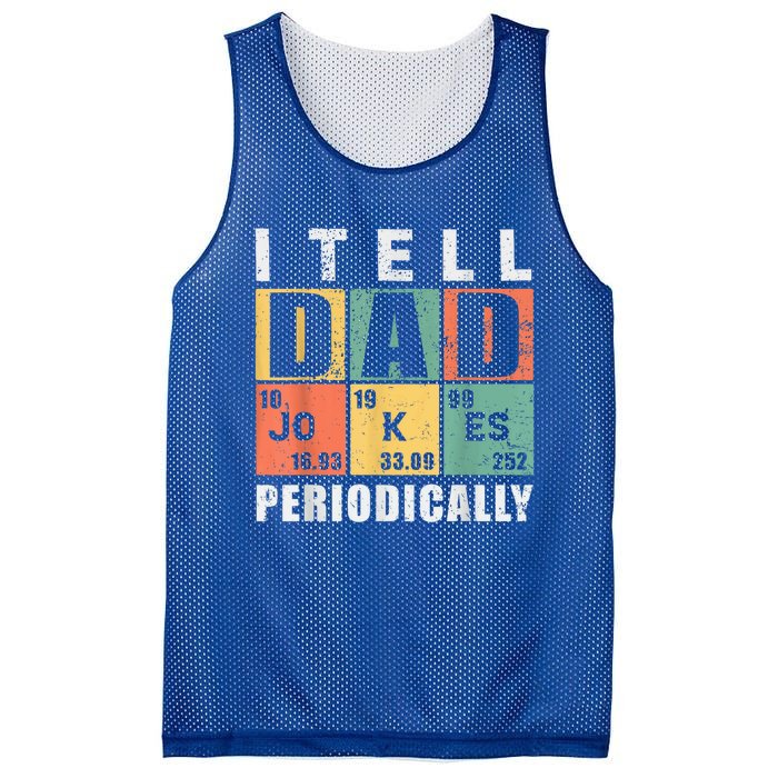 I Tell Dad Jokes Periodically Elet Vintage FatherS Day Gift Mesh Reversible Basketball Jersey Tank