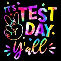 It's Test Day Y'all Tie Dye Students Teacher Test Day Gifts Stripe Pom Pom Beanie
