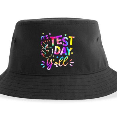 It's Test Day Y'all Tie Dye Students Teacher Test Day Gifts Sustainable Bucket Hat