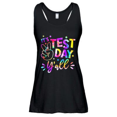 It's Test Day Y'all Tie Dye Students Teacher Test Day Gifts Ladies Essential Flowy Tank