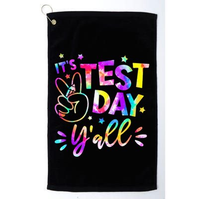 It's Test Day Y'all Tie Dye Students Teacher Test Day Gifts Golf Towel