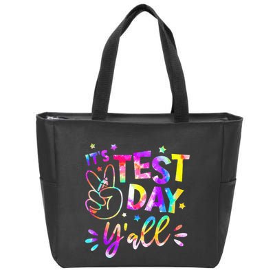 It's Test Day Y'all Tie Dye Students Teacher Test Day Gifts Zip Tote Bag