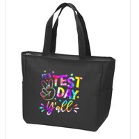 It's Test Day Y'all Tie Dye Students Teacher Test Day Gifts Zip Tote Bag