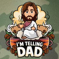 IM Telling Dad Jesus Legacy Tie Dye Trucker Hat