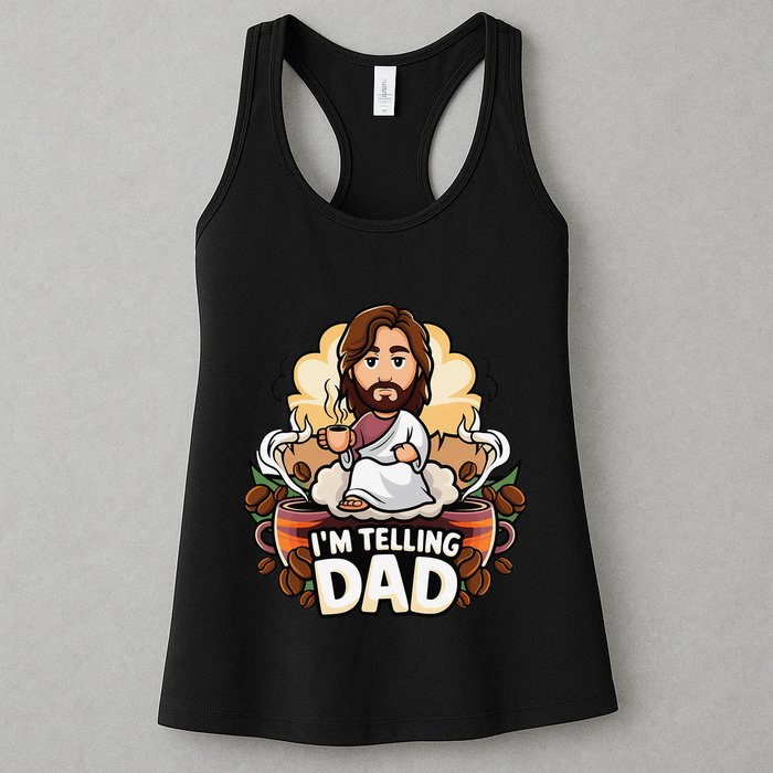 IM Telling Dad Jesus Womens Tank Top