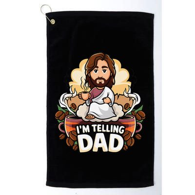 IM Telling Dad Jesus Golf Towel
