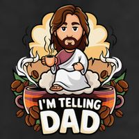 IM Telling Dad Jesus Golf Towel