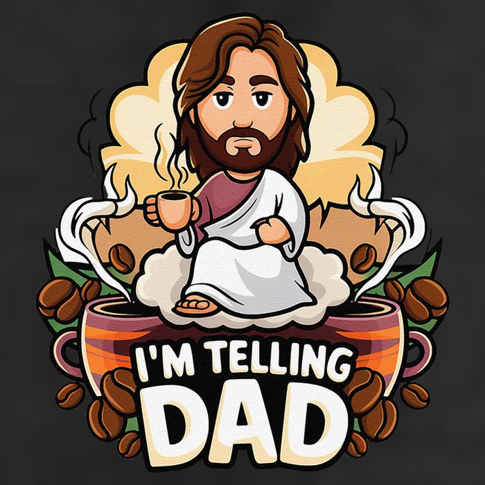 IM Telling Dad Jesus Golf Towel