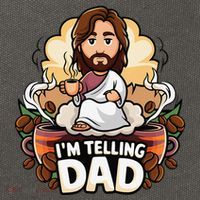 IM Telling Dad Jesus Cotton Canvas Backpack