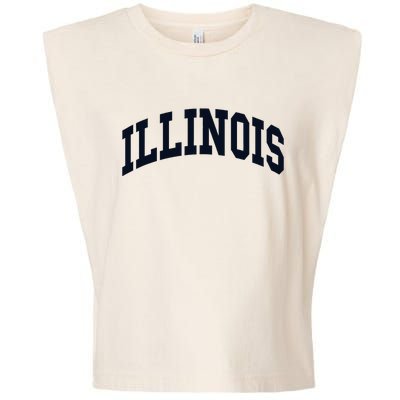 Illinois Throwback Design Classic Garment-Dyed Women's Muscle Tee