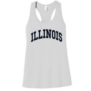 Illinois Throwback Design Classic Women's Racerback Tank