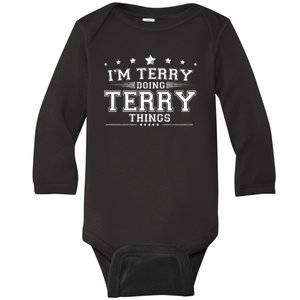 Im Terry Doing Terry Things Baby Long Sleeve Bodysuit