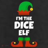 IM The Dice Elf Family Pajama Christmas Funny Bunco Rpg 7 Panel Mesh Trucker Snapback Hat