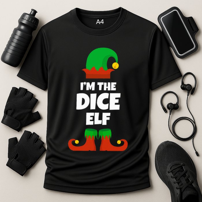 IM The Dice Elf Family Pajama Christmas Funny Bunco Rpg Performance Shirt