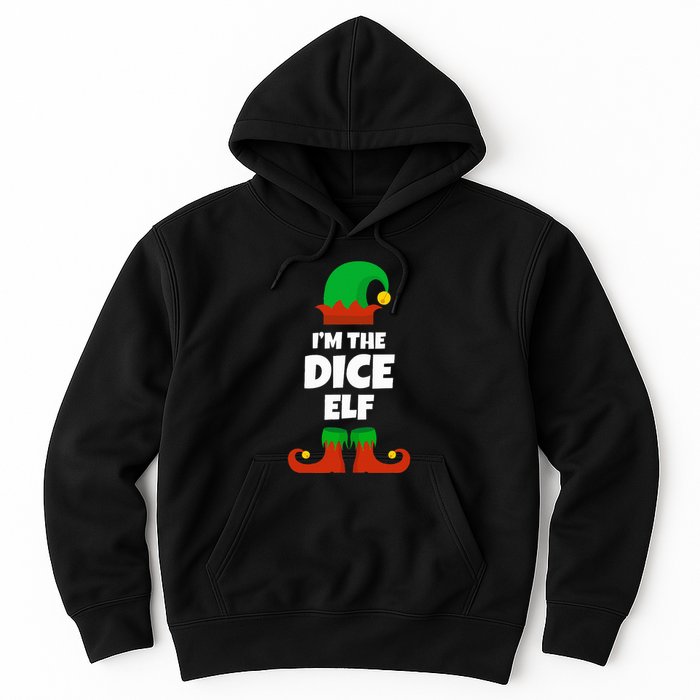 IM The Dice Elf Family Pajama Christmas Funny Bunco Rpg Hoodie