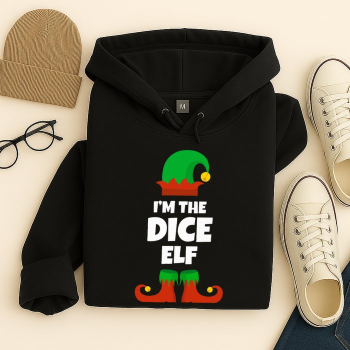 IM The Dice Elf Family Pajama Christmas Funny Bunco Rpg Hoodie