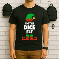 IM The Dice Elf Family Pajama Christmas Funny Bunco Rpg T-Shirt