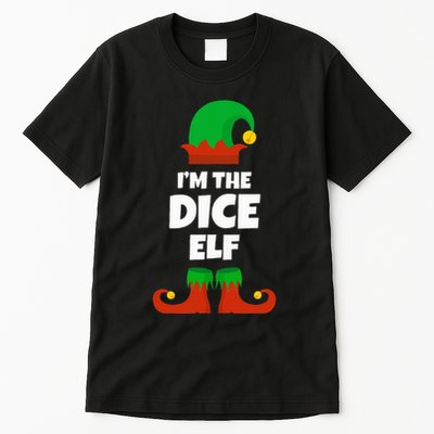 IM The Dice Elf Family Pajama Christmas Funny Bunco Rpg Tall T-Shirt