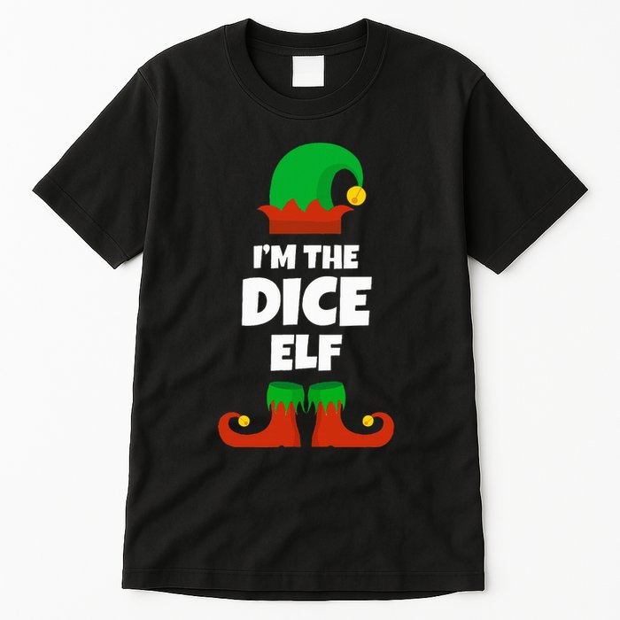 IM The Dice Elf Family Pajama Christmas Funny Bunco Rpg Tall T-Shirt