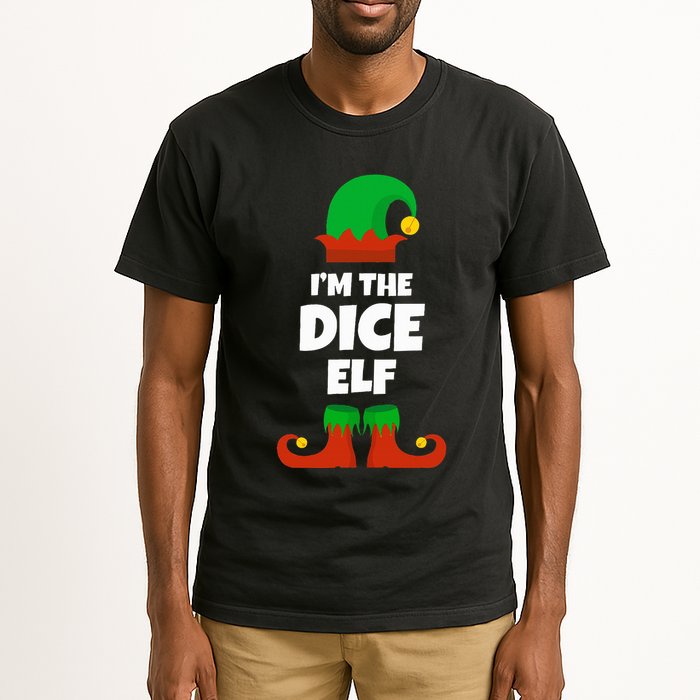 IM The Dice Elf Family Pajama Christmas Funny Bunco Rpg Tall T-Shirt