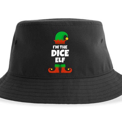 IM The Dice Elf Family Pajama Christmas Funny Bunco Rpg Sustainable Bucket Hat