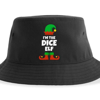 IM The Dice Elf Family Pajama Christmas Funny Bunco Rpg Sustainable Bucket Hat