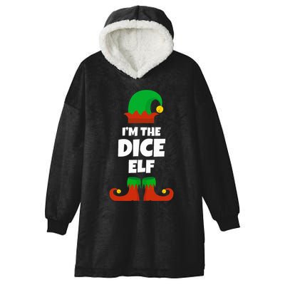 IM The Dice Elf Family Pajama Christmas Funny Bunco Rpg Hooded Wearable Blanket