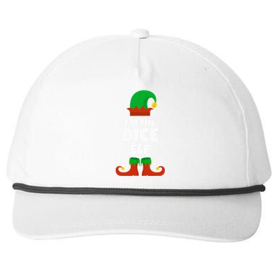 IM The Dice Elf Family Pajama Christmas Funny Bunco Rpg Snapback Five-Panel Rope Hat