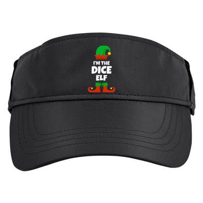 IM The Dice Elf Family Pajama Christmas Funny Bunco Rpg Adult Drive Performance Visor