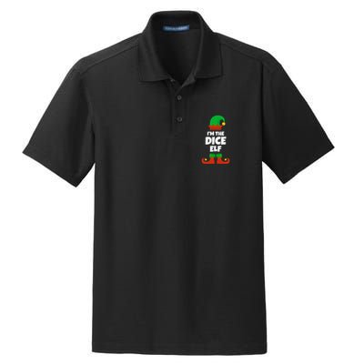IM The Dice Elf Family Pajama Christmas Funny Bunco Rpg Dry Zone Grid Polo