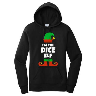 IM The Dice Elf Family Pajama Christmas Funny Bunco Rpg Women's Pullover Hoodie