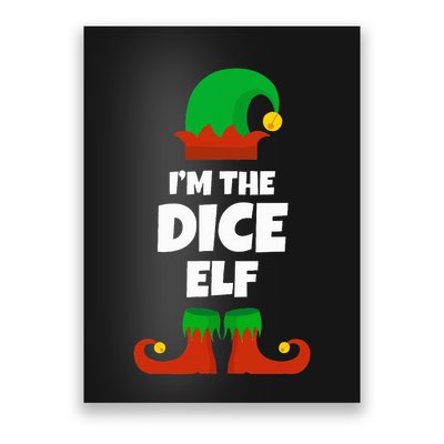 IM The Dice Elf Family Pajama Christmas Funny Bunco Rpg Poster