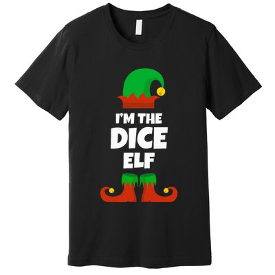 IM The Dice Elf Family Pajama Christmas Funny Bunco Rpg Premium T-Shirt