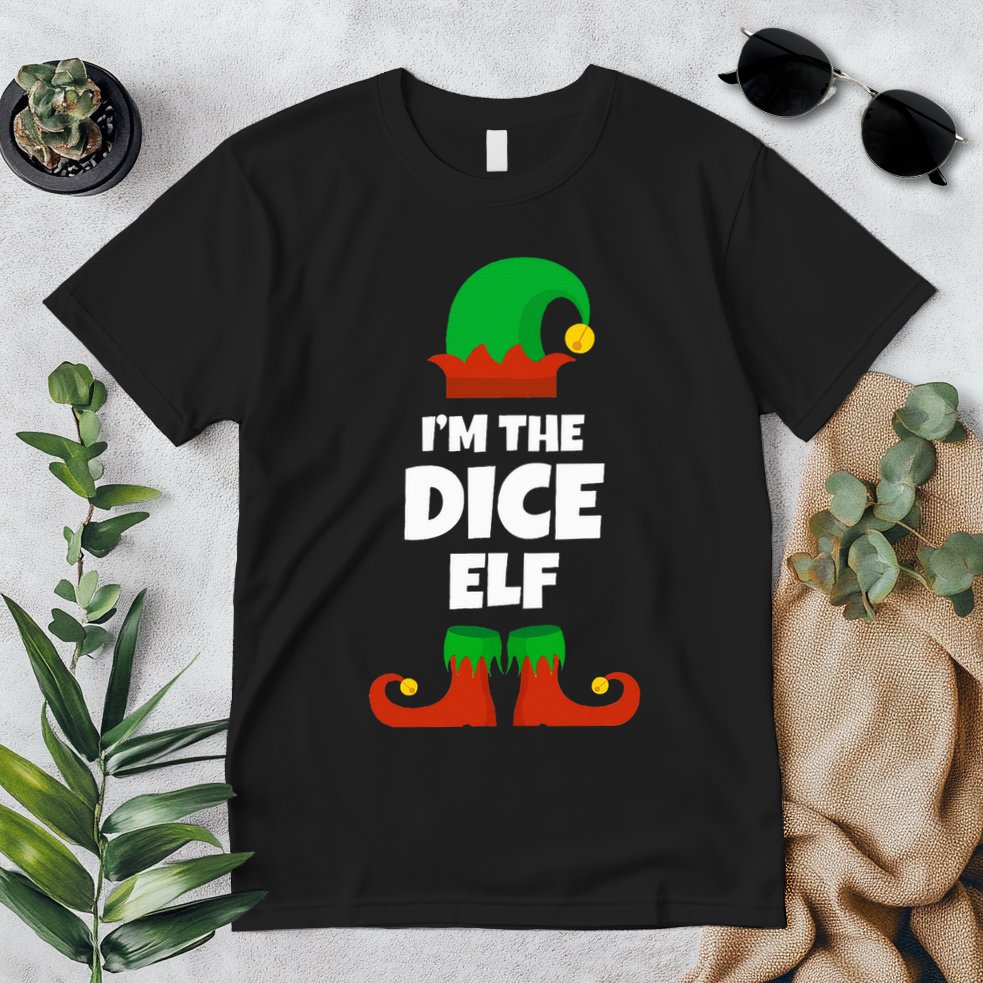 IM The Dice Elf Family Pajama Christmas Funny Bunco Rpg Premium T-Shirt