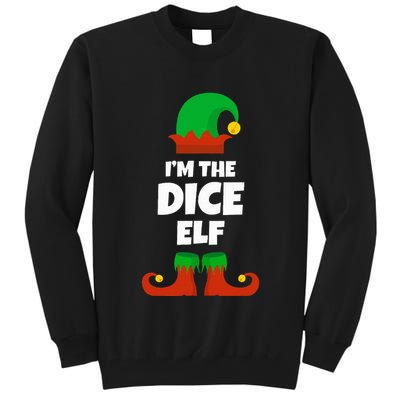 IM The Dice Elf Family Pajama Christmas Funny Bunco Rpg Tall Sweatshirt