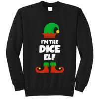 IM The Dice Elf Family Pajama Christmas Funny Bunco Rpg Tall Sweatshirt