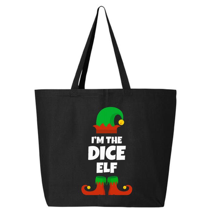 IM The Dice Elf Family Pajama Christmas Funny Bunco Rpg 25L Jumbo Tote