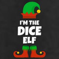 IM The Dice Elf Family Pajama Christmas Funny Bunco Rpg 25L Jumbo Tote