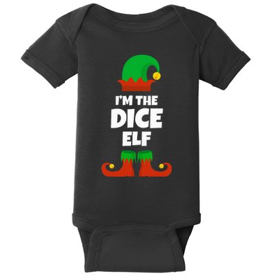 IM The Dice Elf Family Pajama Christmas Funny Bunco Rpg Baby Bodysuit