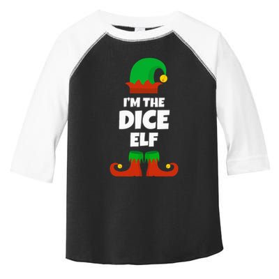 IM The Dice Elf Family Pajama Christmas Funny Bunco Rpg Toddler Fine Jersey T-Shirt