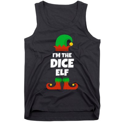 IM The Dice Elf Family Pajama Christmas Funny Bunco Rpg Tank Top