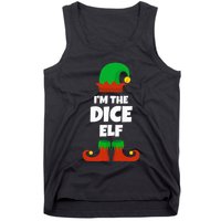 IM The Dice Elf Family Pajama Christmas Funny Bunco Rpg Tank Top