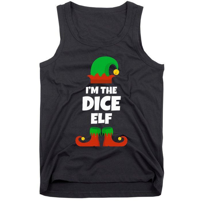 IM The Dice Elf Family Pajama Christmas Funny Bunco Rpg Tank Top