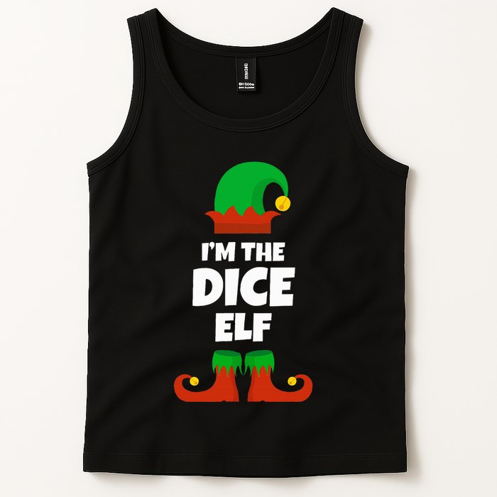 IM The Dice Elf Family Pajama Christmas Funny Bunco Rpg Tank Top