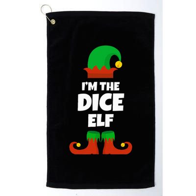 IM The Dice Elf Family Pajama Christmas Funny Bunco Rpg Golf Towel